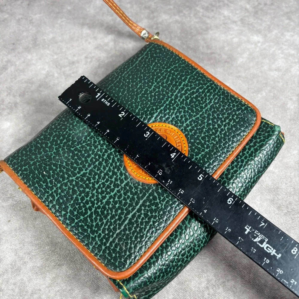 Dooney & Bourke Crossbody Bag Womens Small Green All Weather Leather Duck Logo